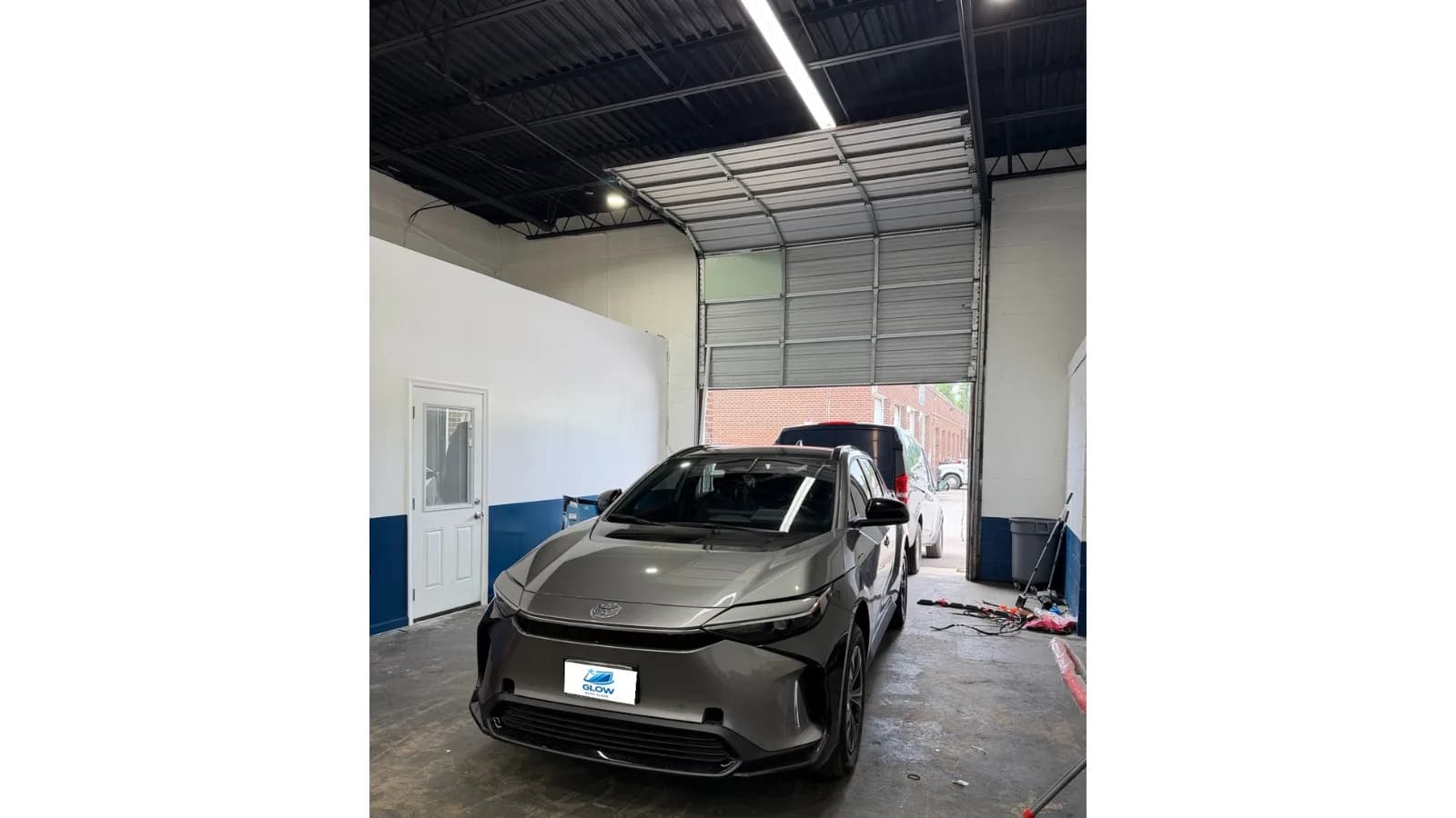 Toyota bZ4X after windshield replacement and ADAS calibration in Glen Burnie, MD